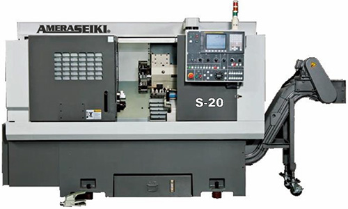 8" HYD. CHUCK AMERA-SEIKI ... SLANT BED CNC LATHE